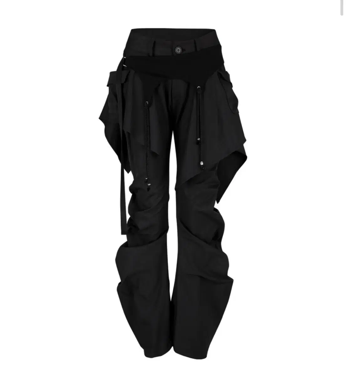 パンツ Kashiko Layered Strap Pants Black Kashiko Layered Strap Pants Black Kashiko Layered Strap Pants